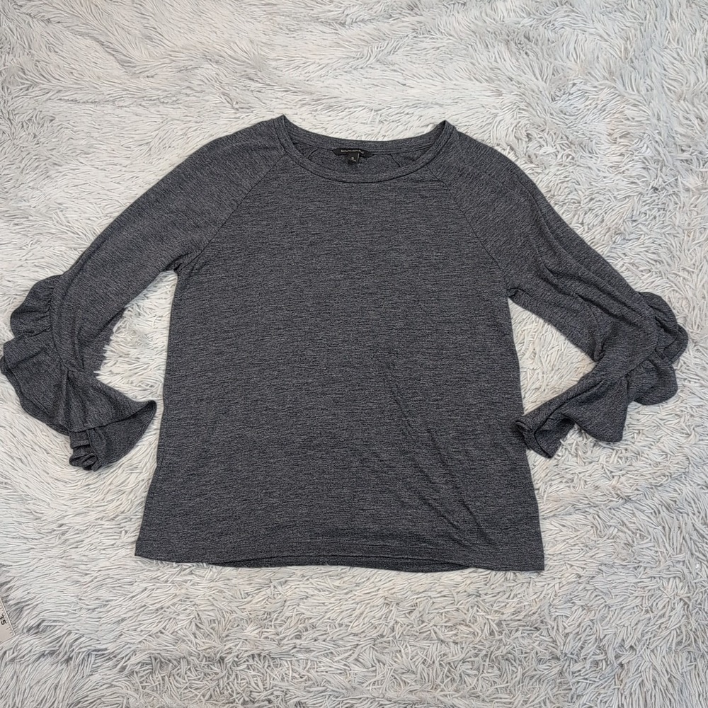 Banana Republic Shirt Womens S Gray Top Comfort Preppy Casual Soft